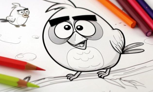 Bird coloring book pages